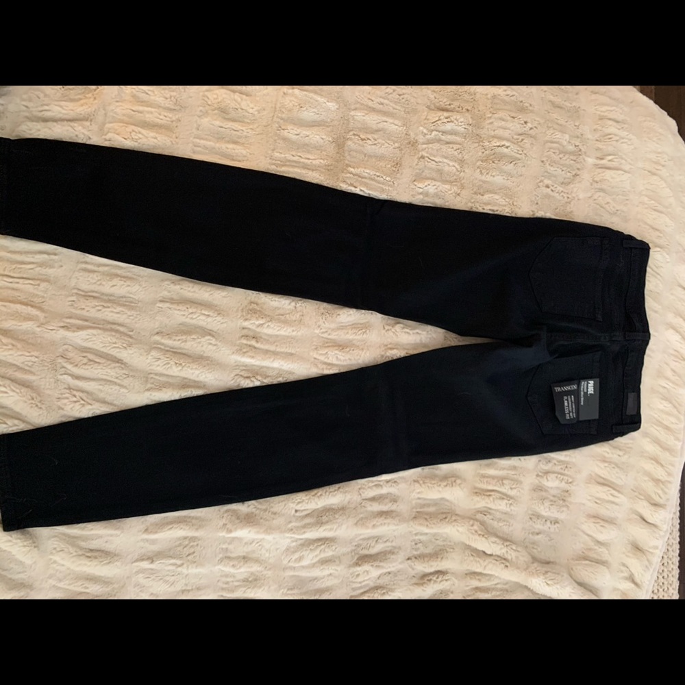 Paige Verdugo Ultra Skinny Destructed black denim.